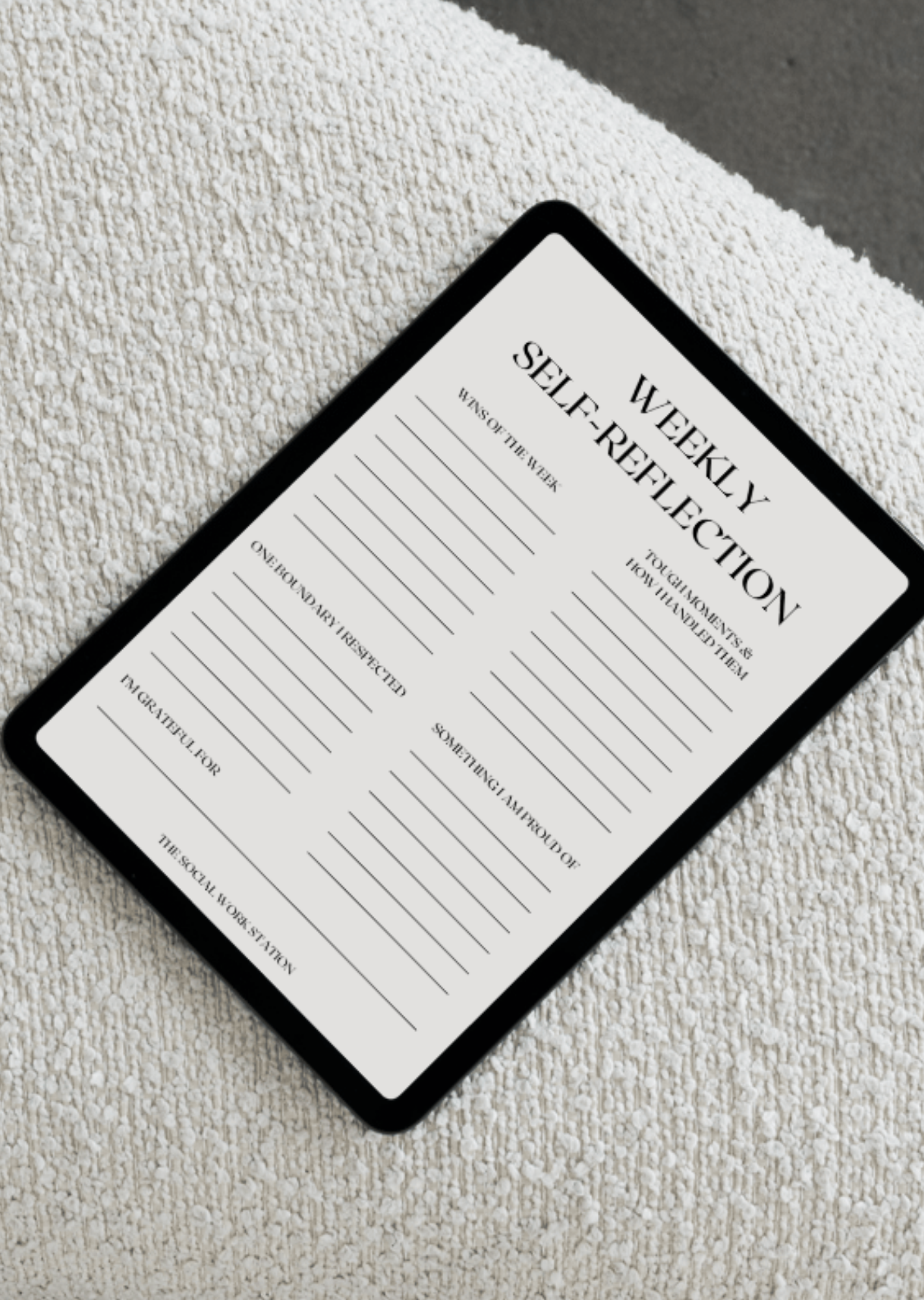 Digital Weekly Self-Reflection for Social Workers